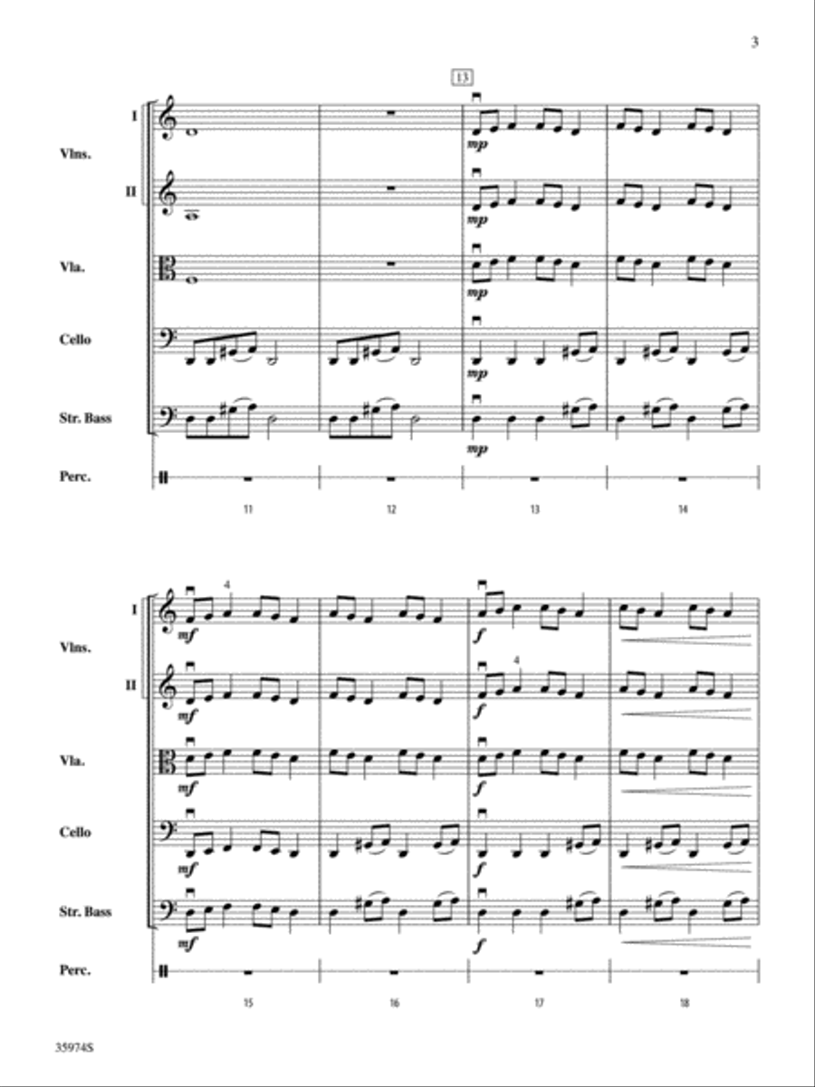 Bats 'n Bones: Score String Orchestra scores gallery preview page 3