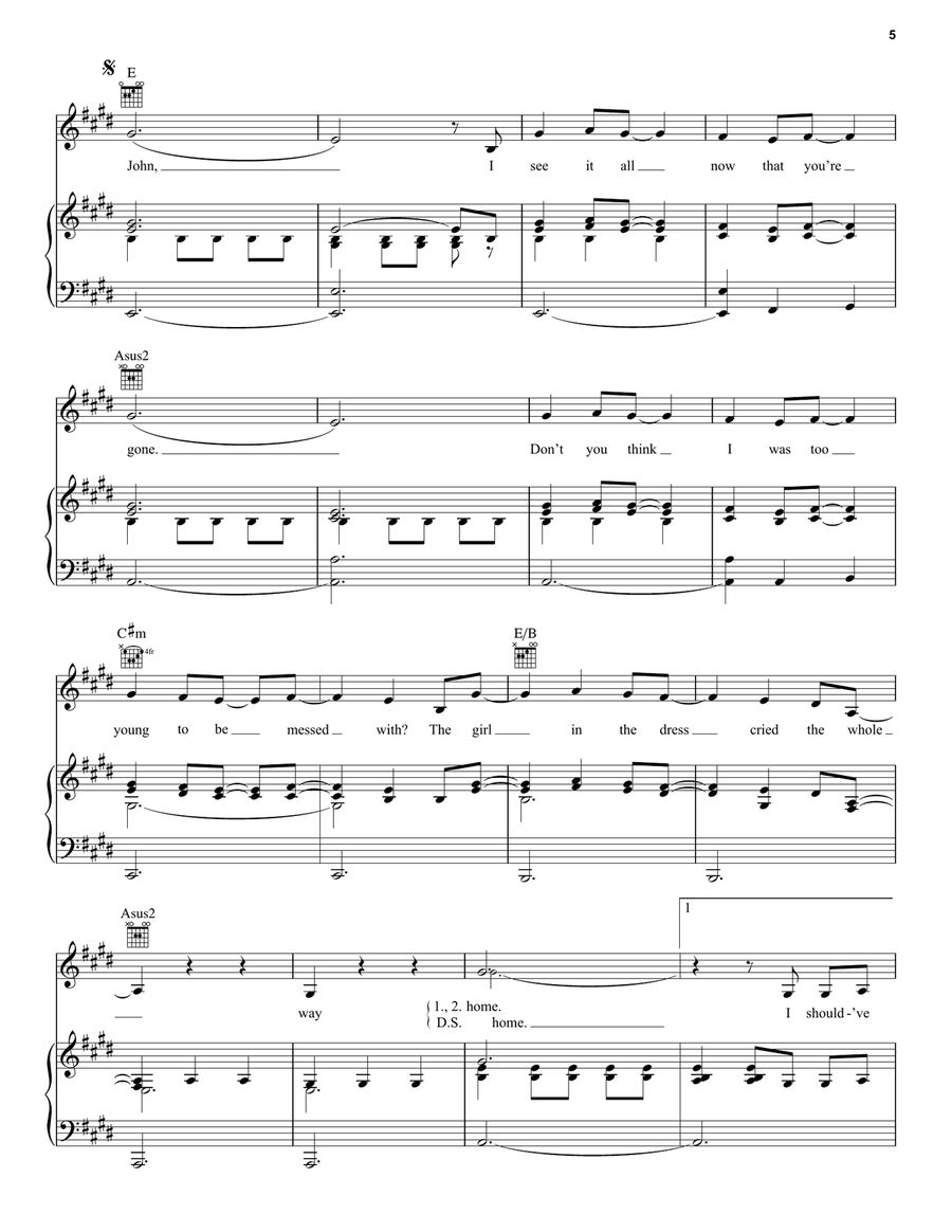 Dear John Acoustic Guitar scores gallery preview page 5