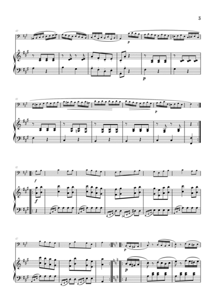 Rondo Alla Turca (Turkish March) • bassoon sheet music with piano accompaniment image number null