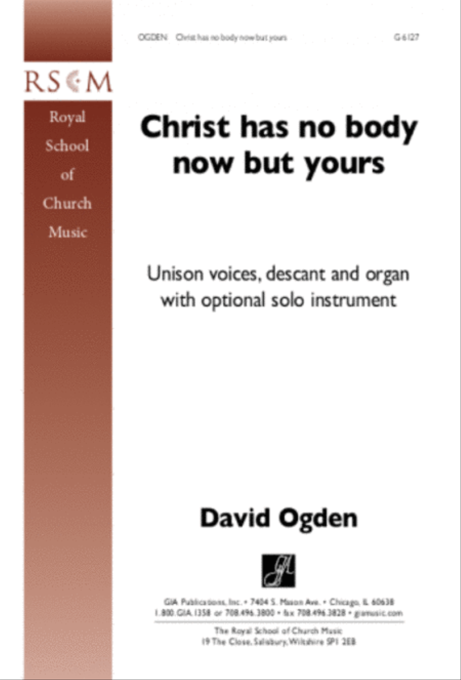 Christ Has No Body Now but Yours Unison Choir scores gallery preview page 1