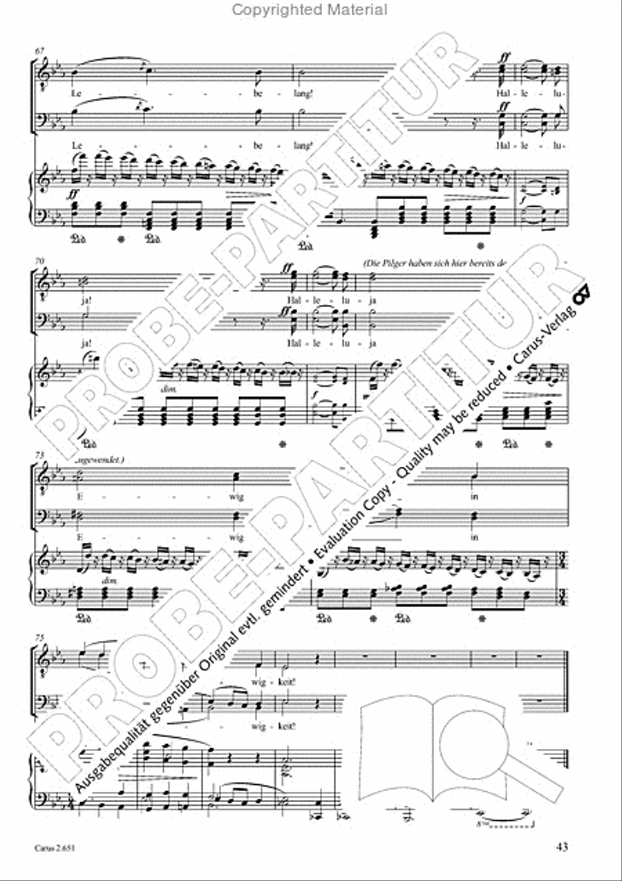 Choral collection Great Opera Choruses - Richard Wagner (choir & piano) Choir scores gallery preview page 44