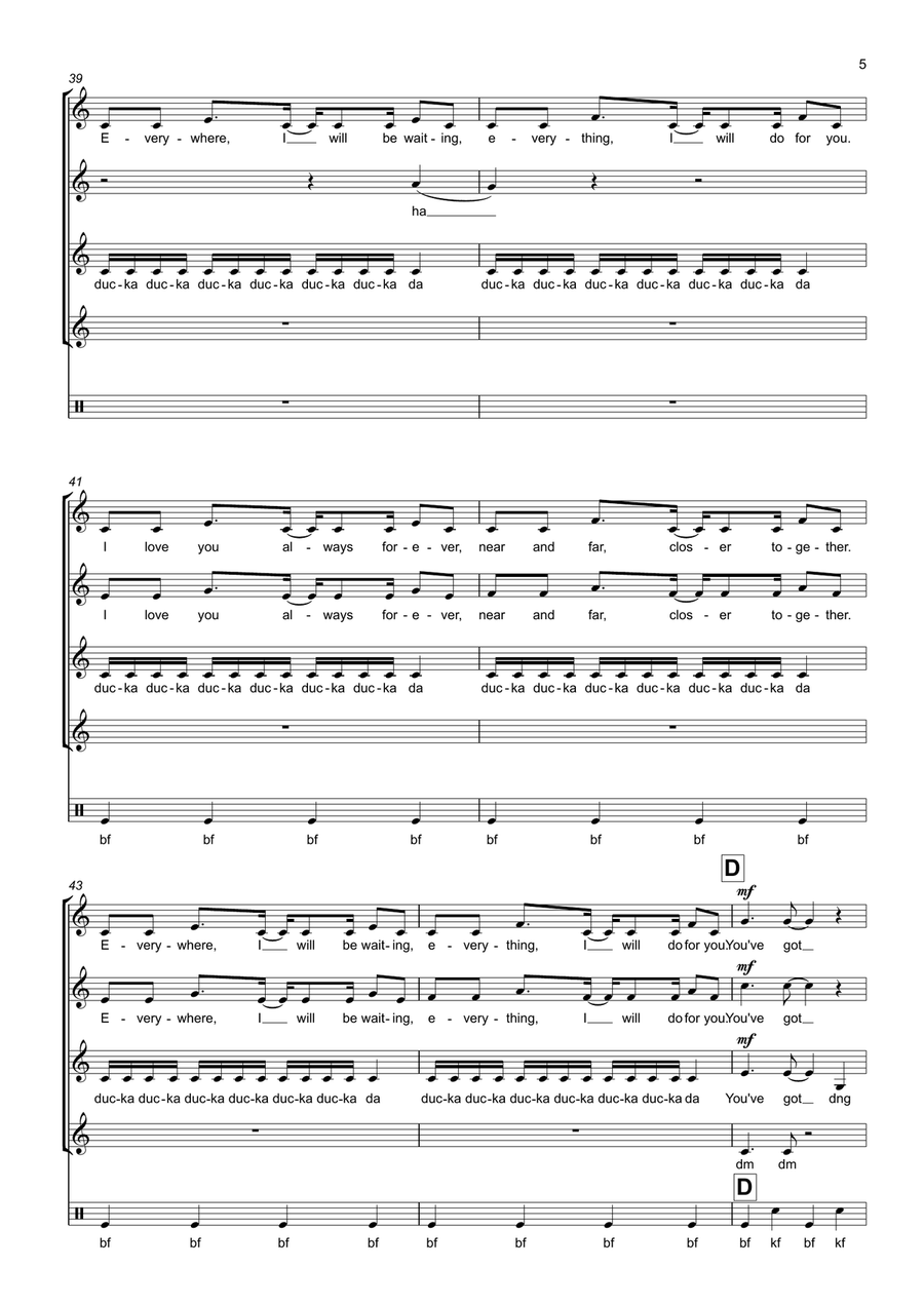 I Love You Always Forever SSAA scores gallery preview page 5