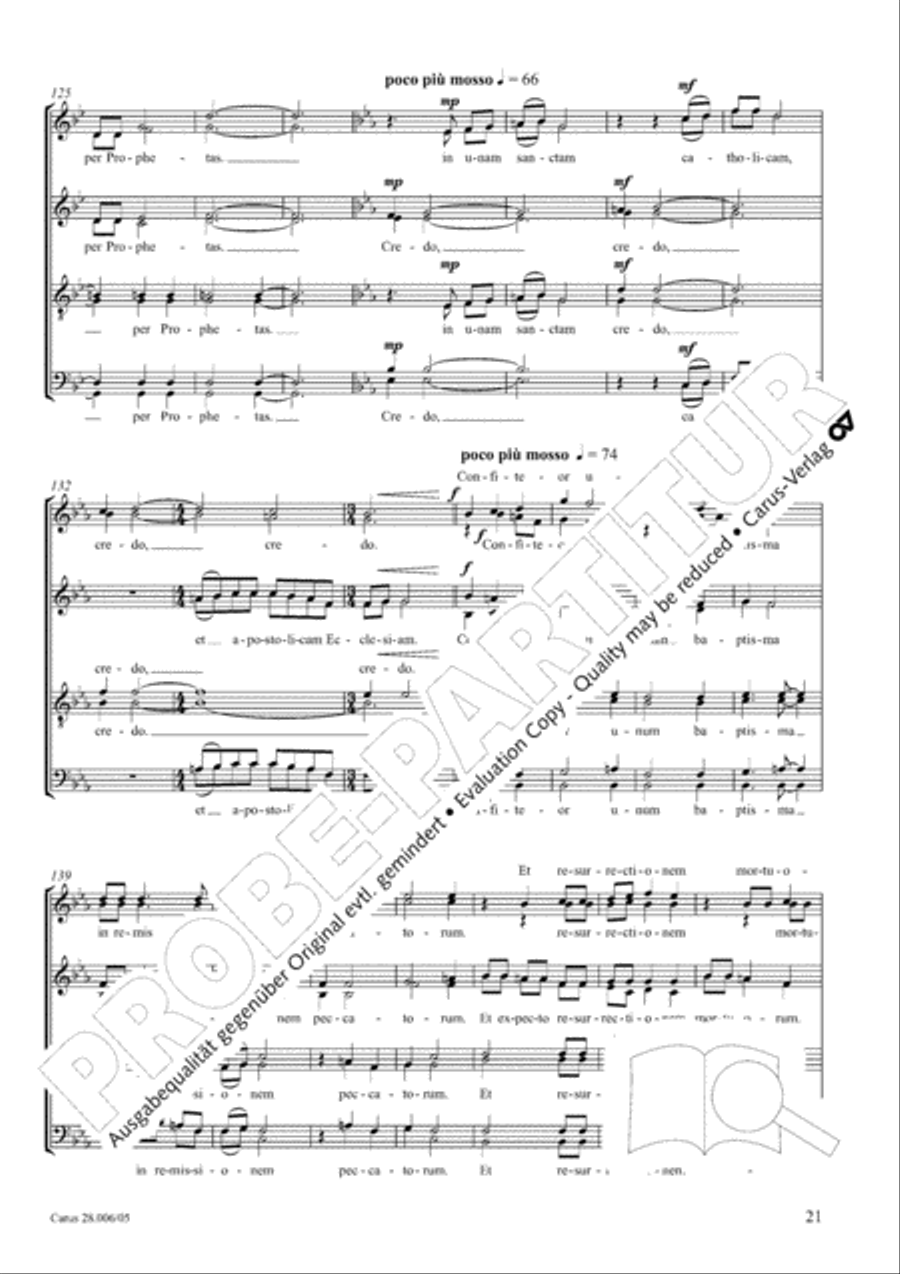 Pastoral Mass 4-Part scores gallery preview page 22