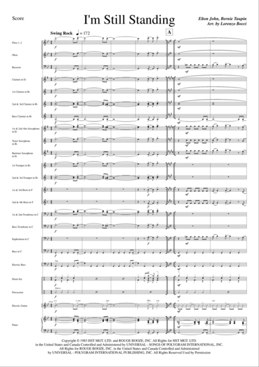 I'm Still Standing Concert Band scores gallery preview page 3