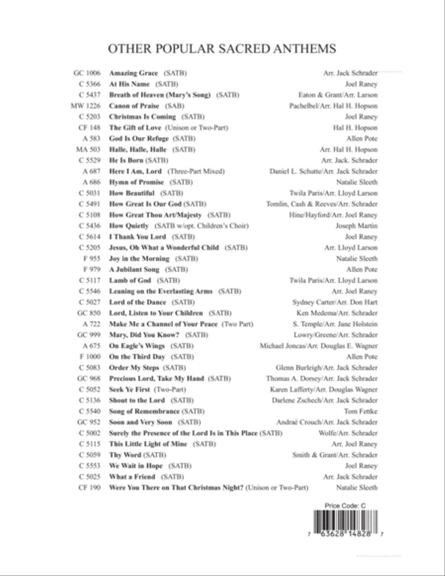 Reconciliation Choir scores gallery preview page 12