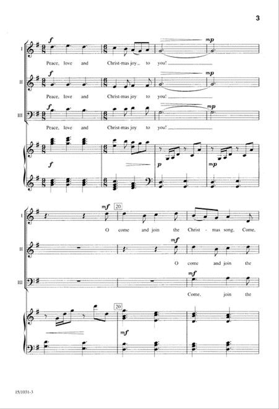 Christmas Joy 3-Part scores gallery preview page 3