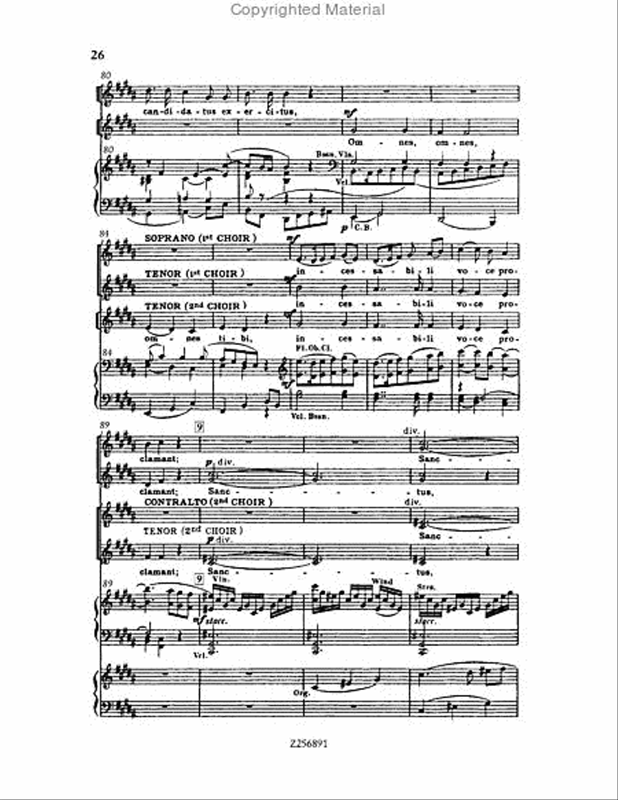 Te Deum, H 118 Choir scores gallery preview page 26