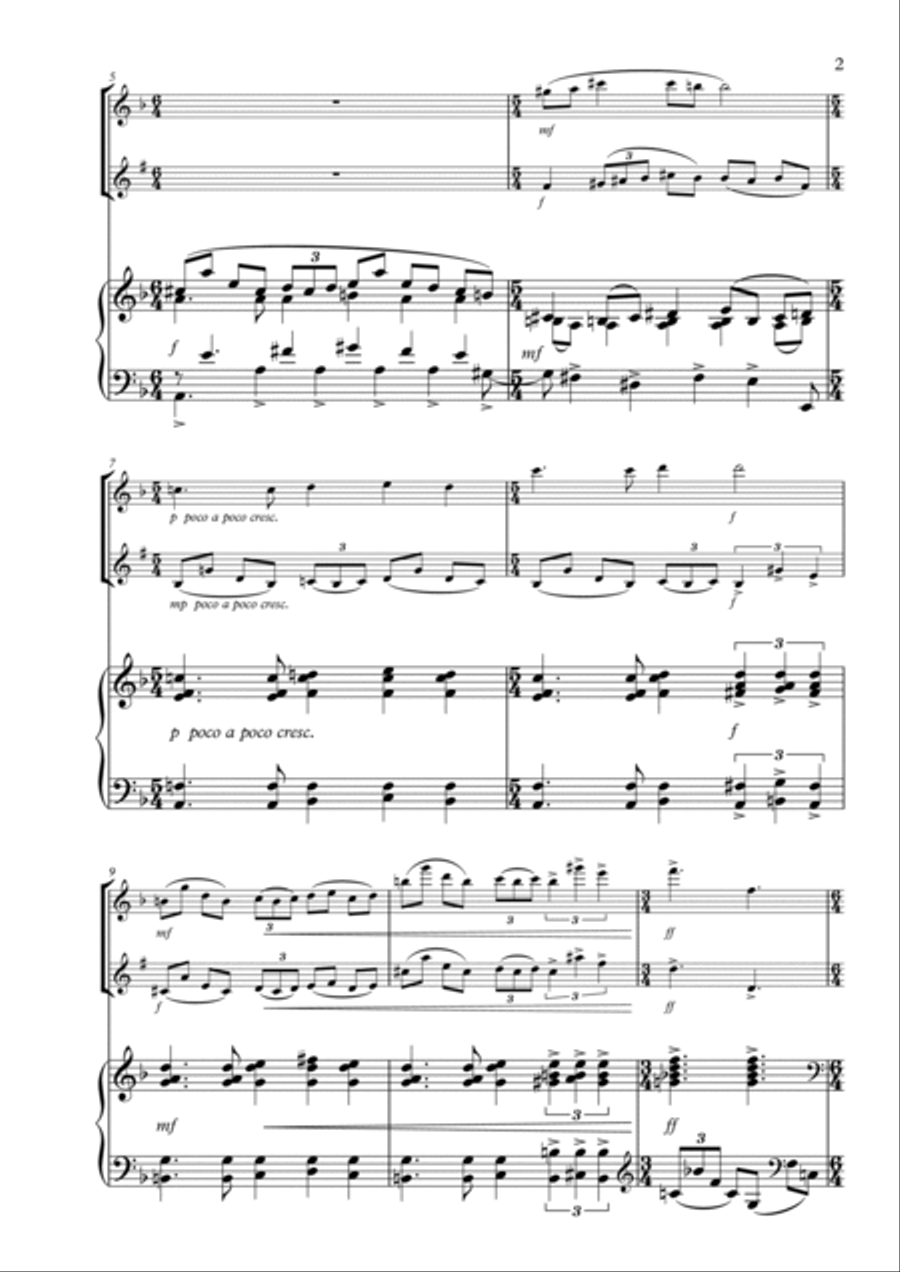 Optimistische Popsongs gegen die Coronadepression Woodwind Duet scores gallery preview page 3