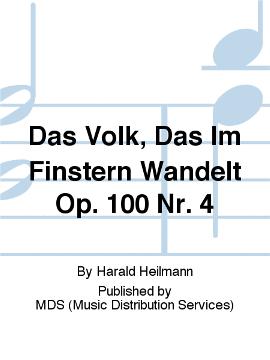 Das Volk, das im Finstern wandelt op. 100 Nr. 4 Mixed Choir scores gallery preview page 1