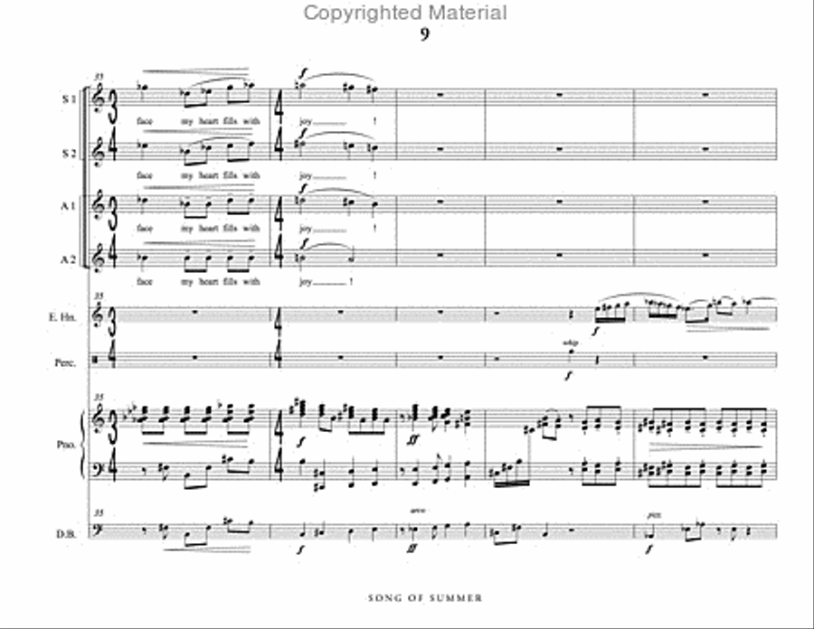 Song of Summer Song of Summer SSAA scores gallery preview page 10