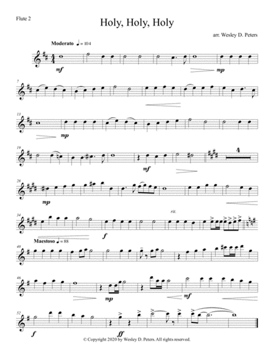 Holy, Holy, Holy (Flute Quartet) image number null