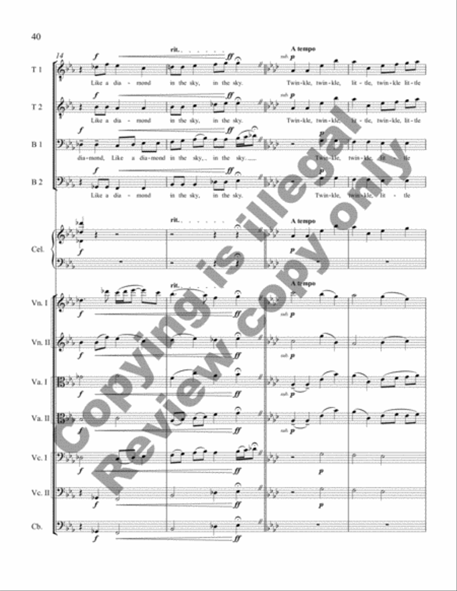 Stargazing (TTBB Full Score) TTBB scores gallery preview page 25