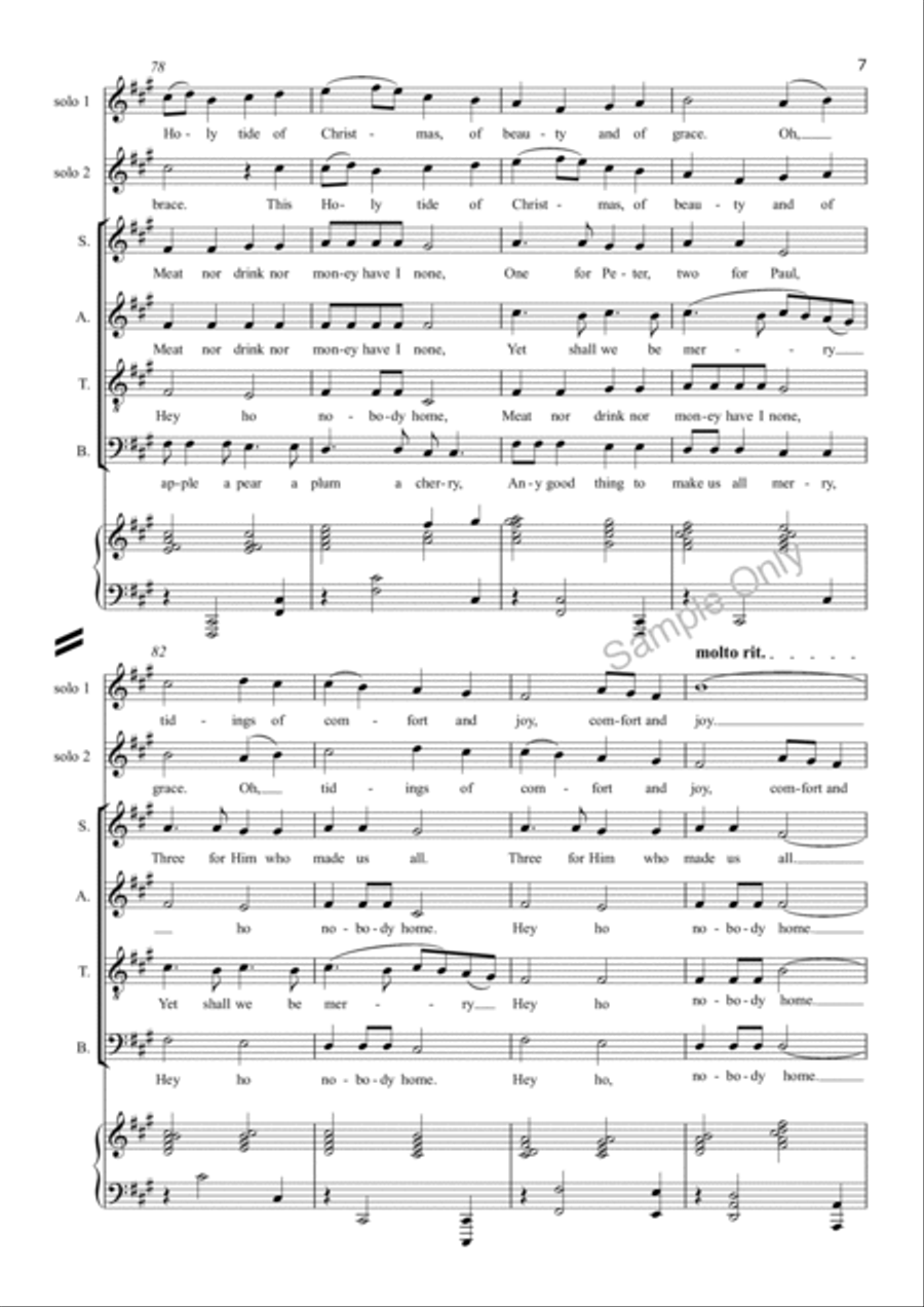 Hey Ho Nobody Home Hey Ho Nobody Home 4-Part scores gallery preview page 8