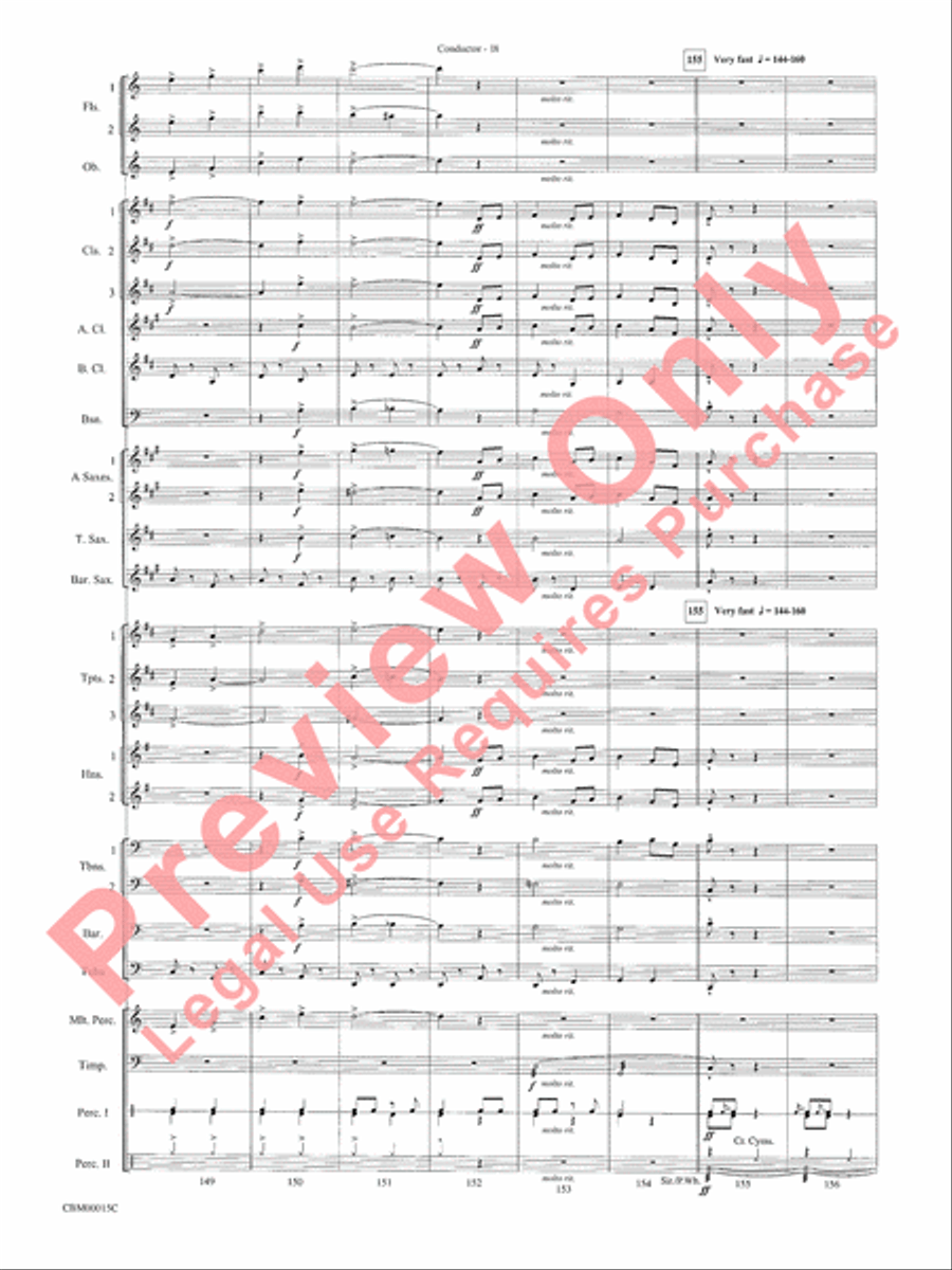 Cartoon Carnival Concert Band scores gallery preview page 21