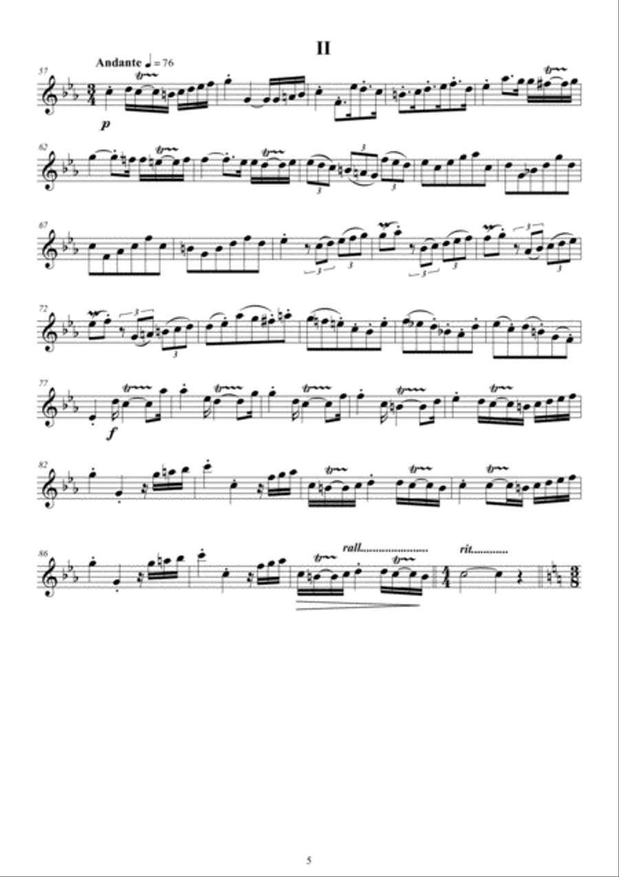 14 Vivaldi's Concertos for String Quartet - Complete Parts String Quartet scores gallery preview page 5