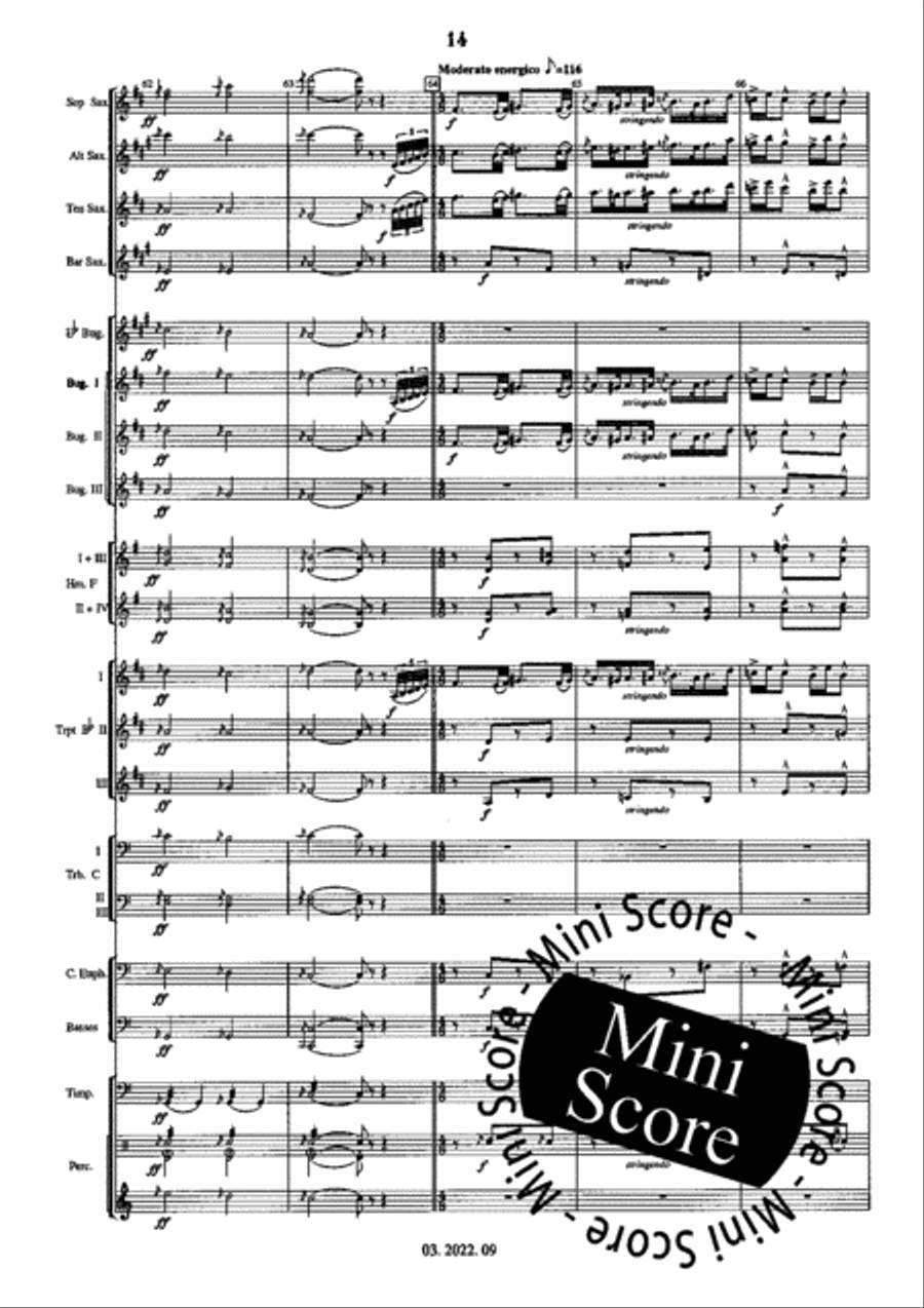 Hungarian Fantasy Hungarian Fantasy Fanfare Band scores gallery preview page 18