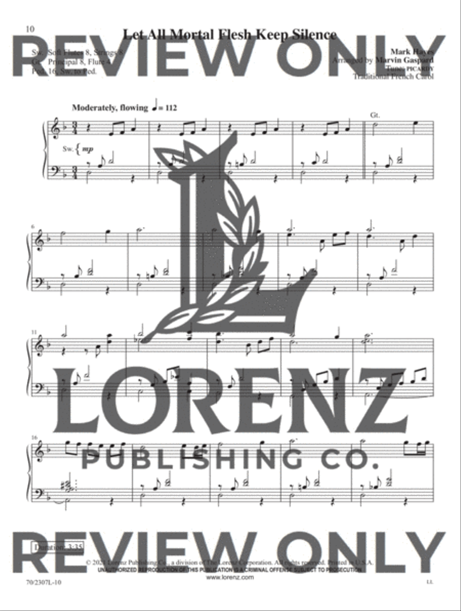 Mark Hayes: Hymns for Organ, Vol. 4 Organ Solo scores gallery preview page 8