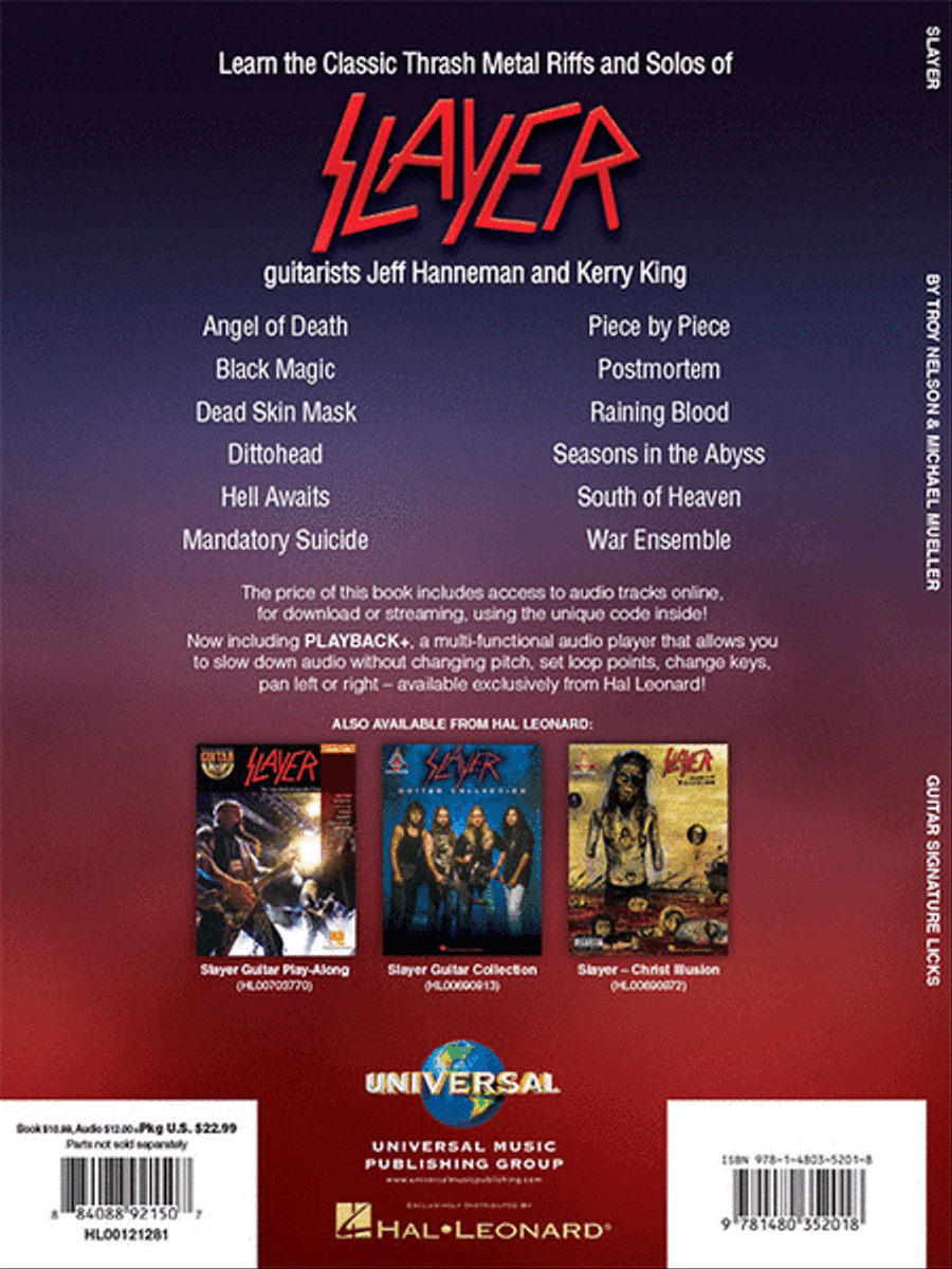 Slayer - Signature Licks Electric Guitar scores gallery preview page 6