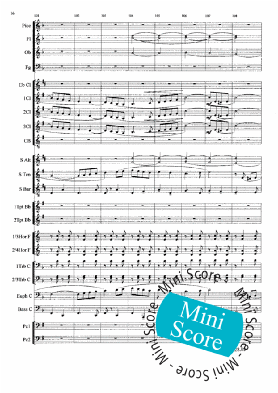 Al Centenario Concert Band scores gallery preview page 20