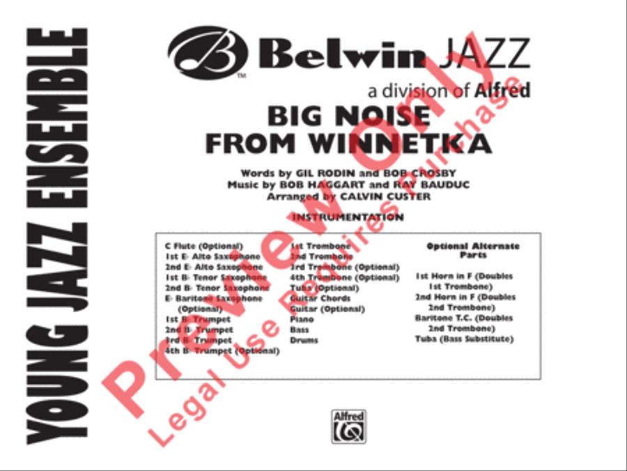 Big Noise from Winnetka Jazz Ensemble scores gallery preview page 2