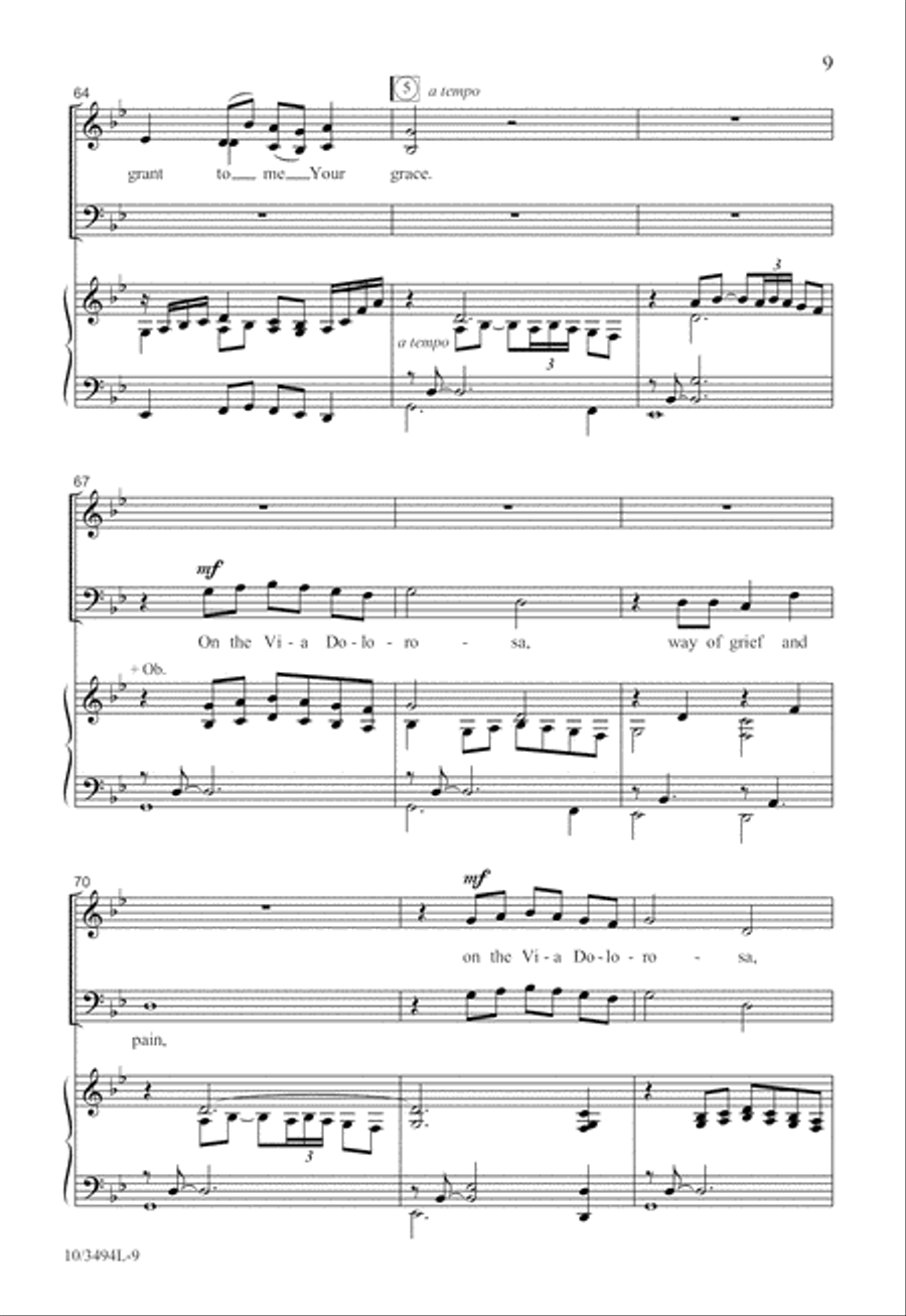 On the Via Dolorosa 4-Part scores gallery preview page 10