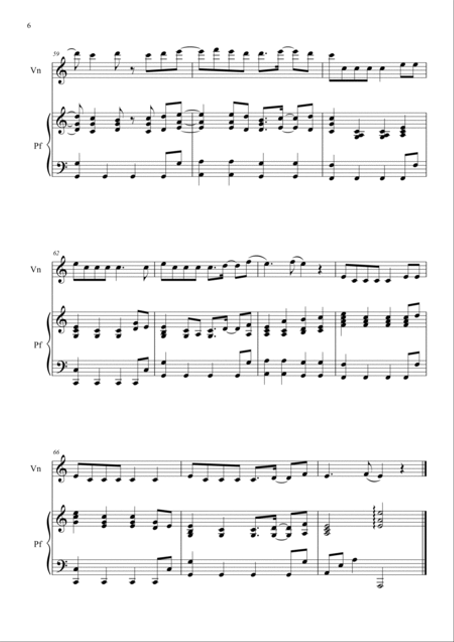 As If It's Your Last Violin Solo scores gallery preview page 6
