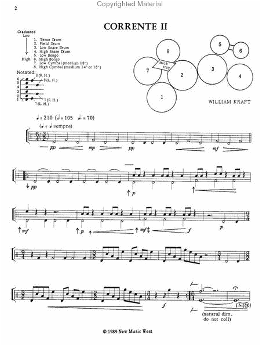 Corrente II Snare Drum scores gallery preview page 2