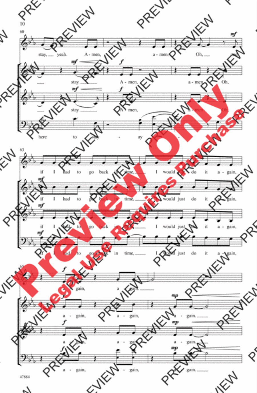 Ain't Got Far to Go 3-Part scores gallery preview page 10