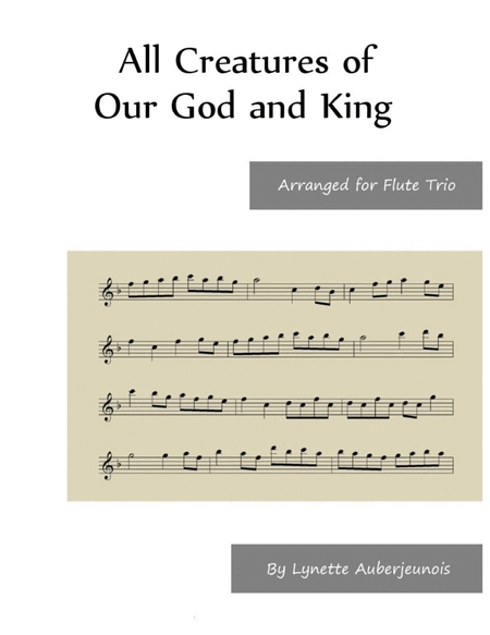 All Creatures of Our God and King - Flute Trio image number null