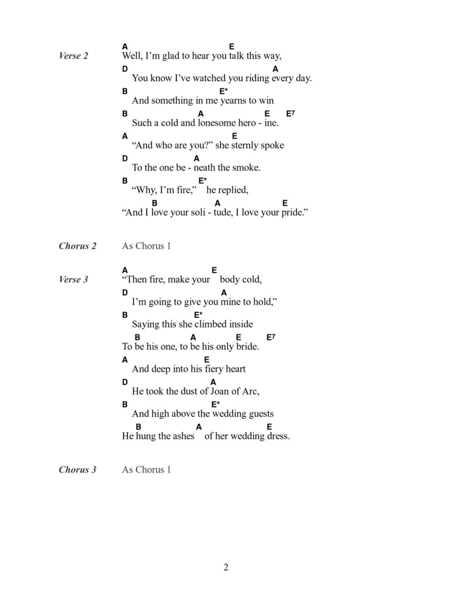 Joan Of Arc Joan Of Arc Acoustic Guitar scores gallery preview page 2