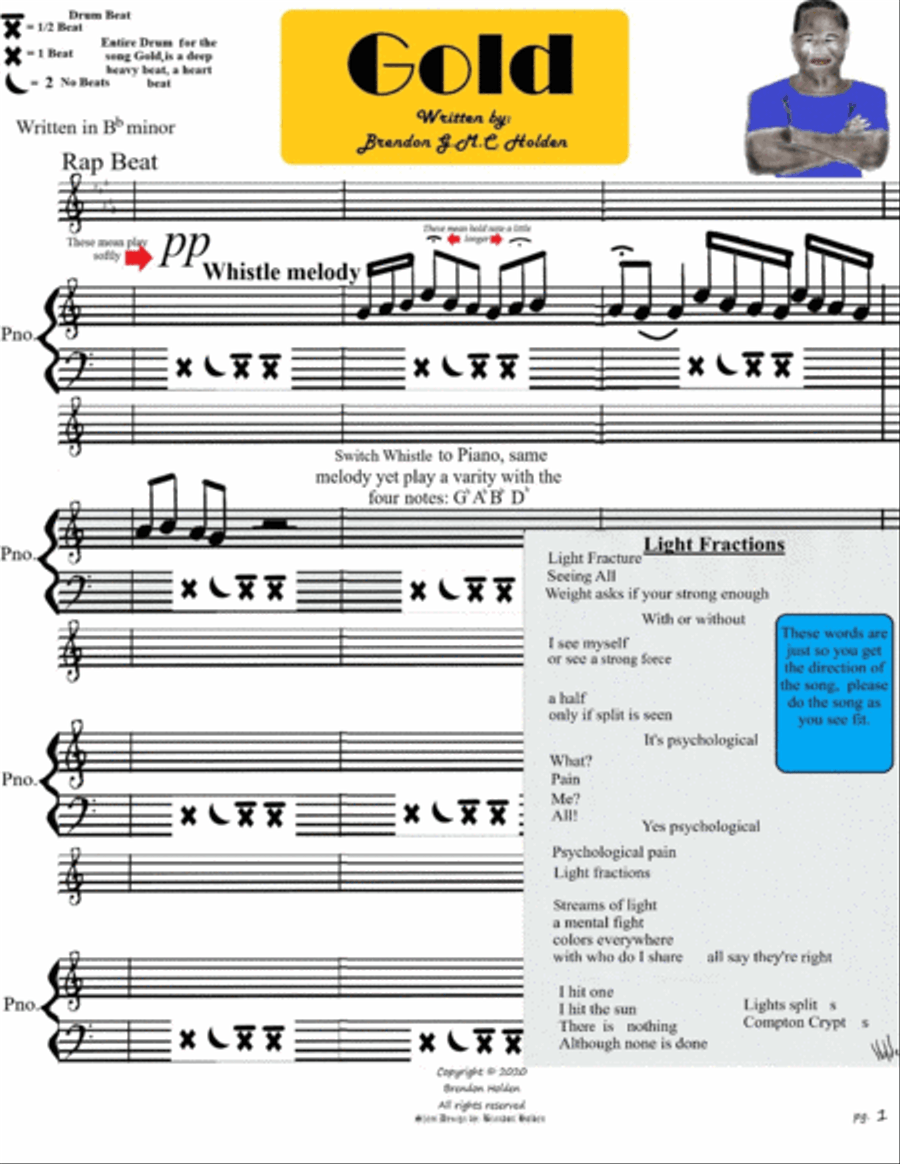 (BTNS) Gold Piano Solo scores gallery preview page 3