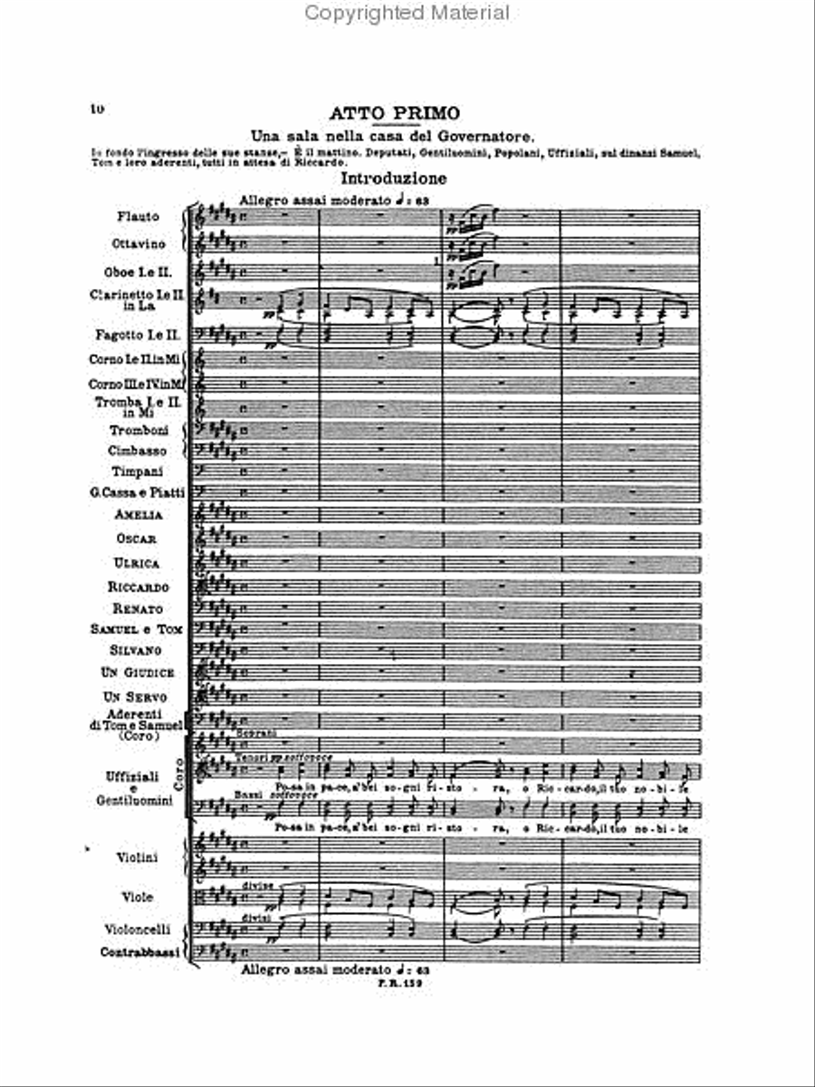 Un Ballo in Maschera Study Score scores gallery preview page 3