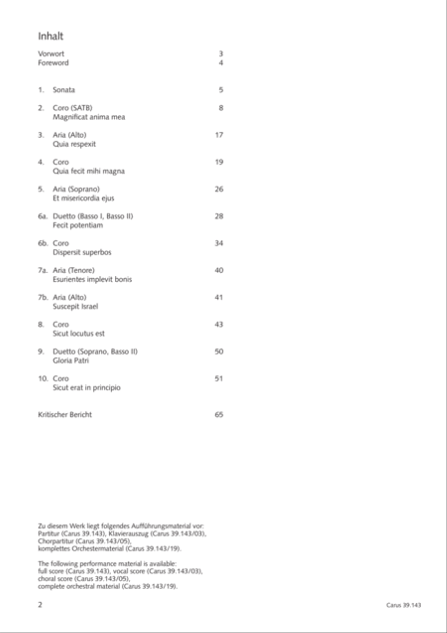 Magnificat in C major 4-Part scores gallery preview page 3