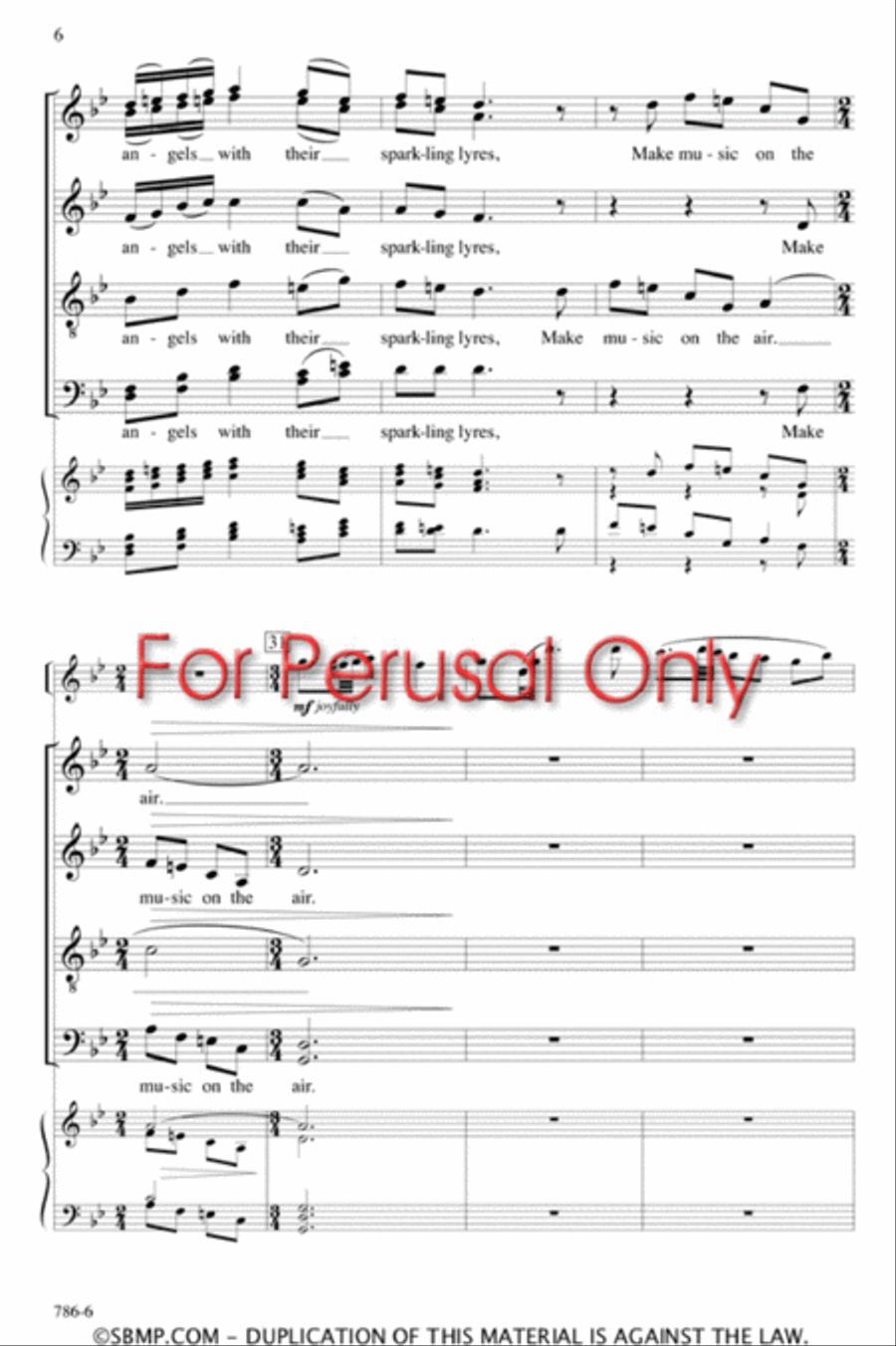 Calm on the Listening Ear of Night - SATB divisi Octavo Divisi scores gallery preview page 5