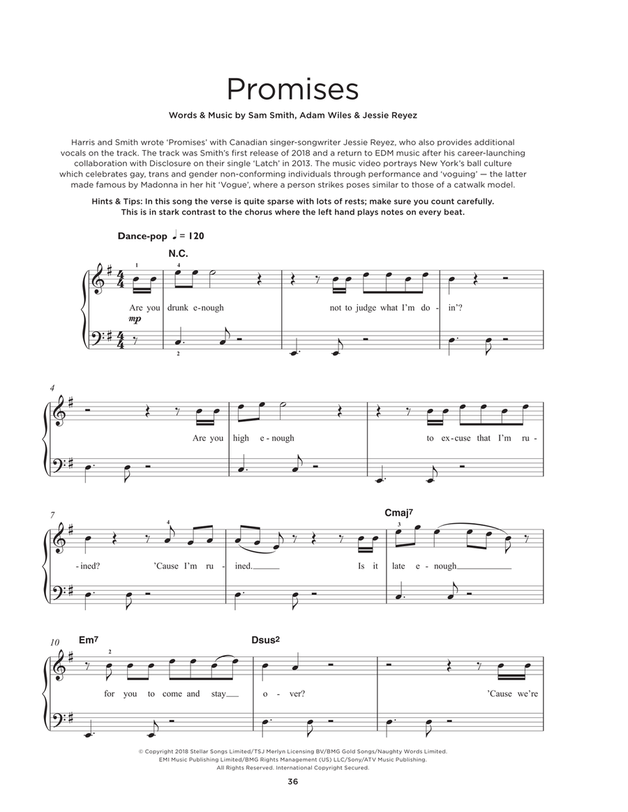 Promises (feat. Sam Smith) 3-Part scores gallery preview page 1