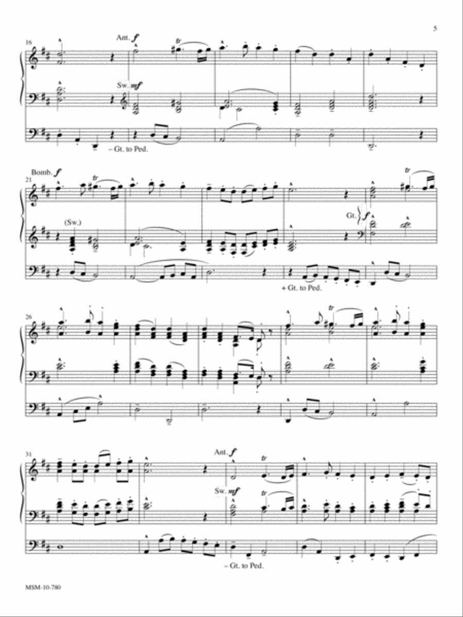 The Prince of Denmark's March Organ scores gallery preview page 3