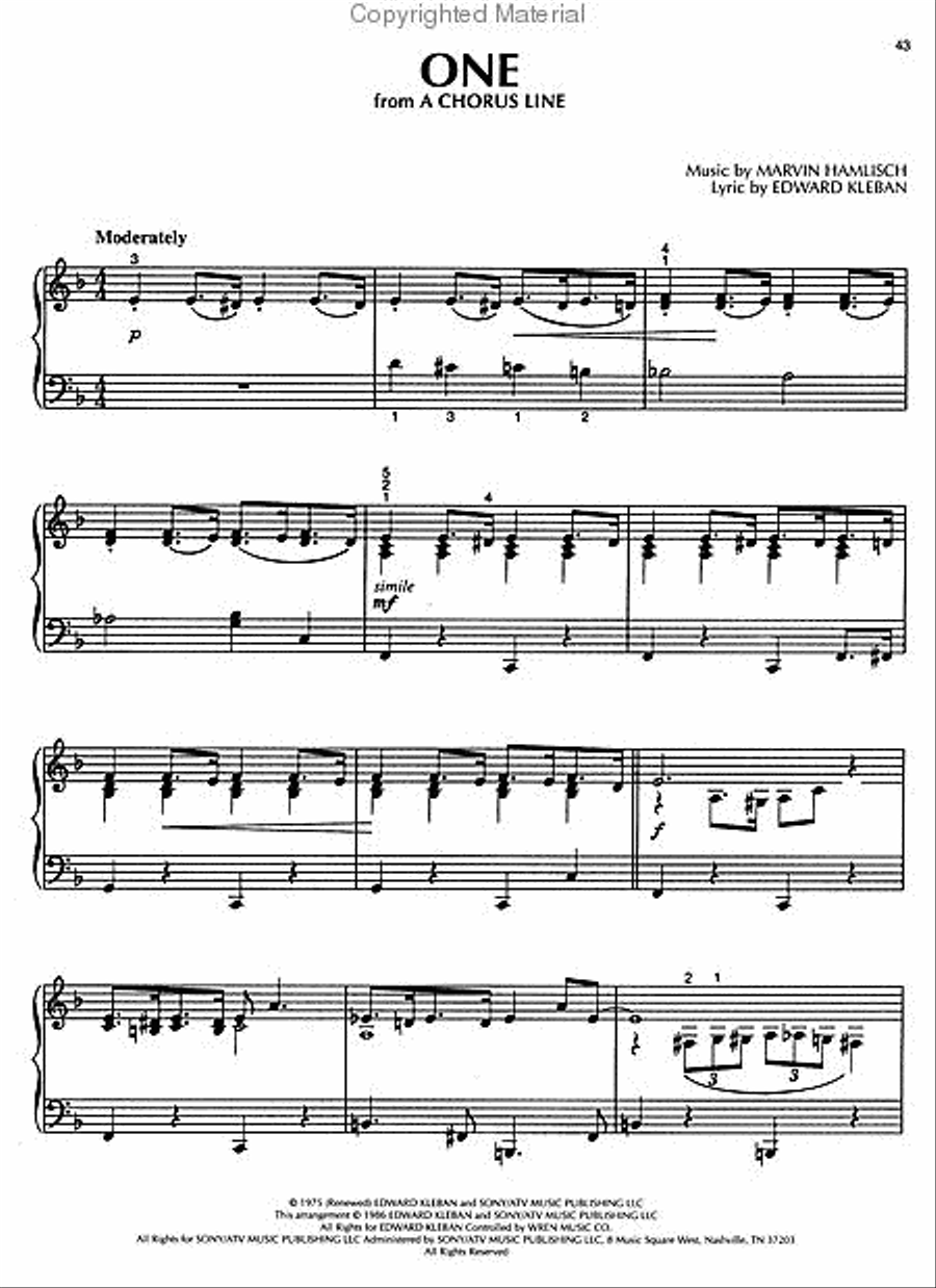Broadway Piano Solos Piano Solo scores gallery preview page 5