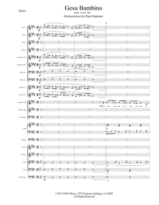 Book cover for Gesu Bambino - Solo Soprano or tenor with SATB and Orchestra accompaniment