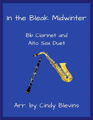 In the Bleak Midwinter, Bb Clarinet and Alto Sax Duet
