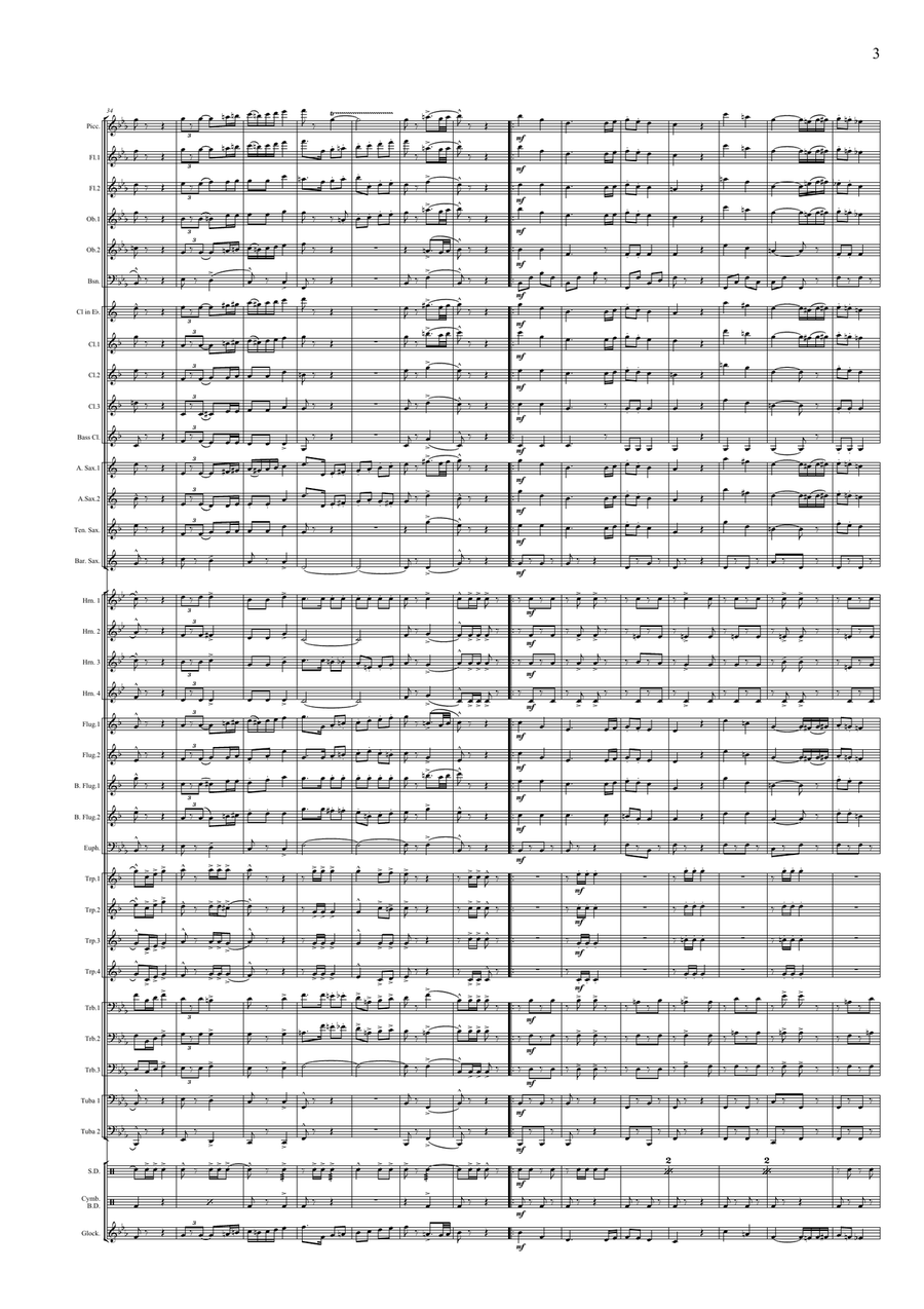 Magyar repülős March Concert Band scores gallery preview page 5