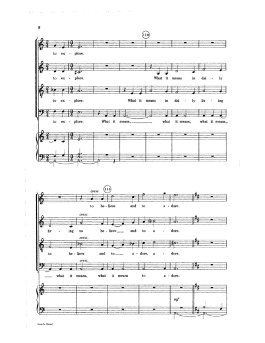 God Is Here! Choir scores gallery preview page 8