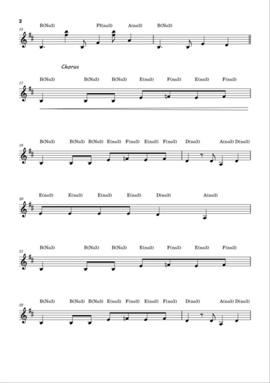 Pretty Fly (For A White Guy) - Score Only Piano Trio scores gallery preview page 2