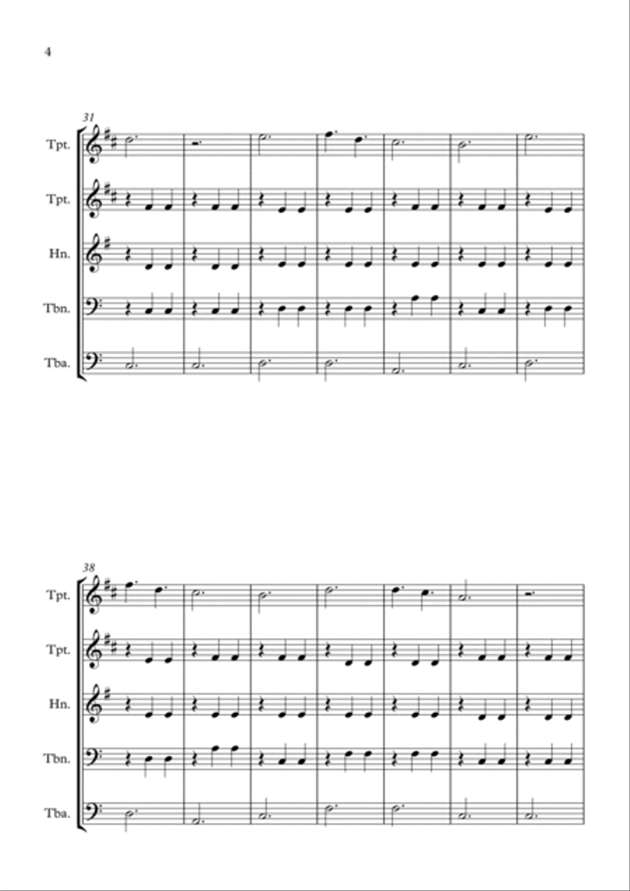 La Valse D'amelie Brass Ensemble scores gallery preview page 4
