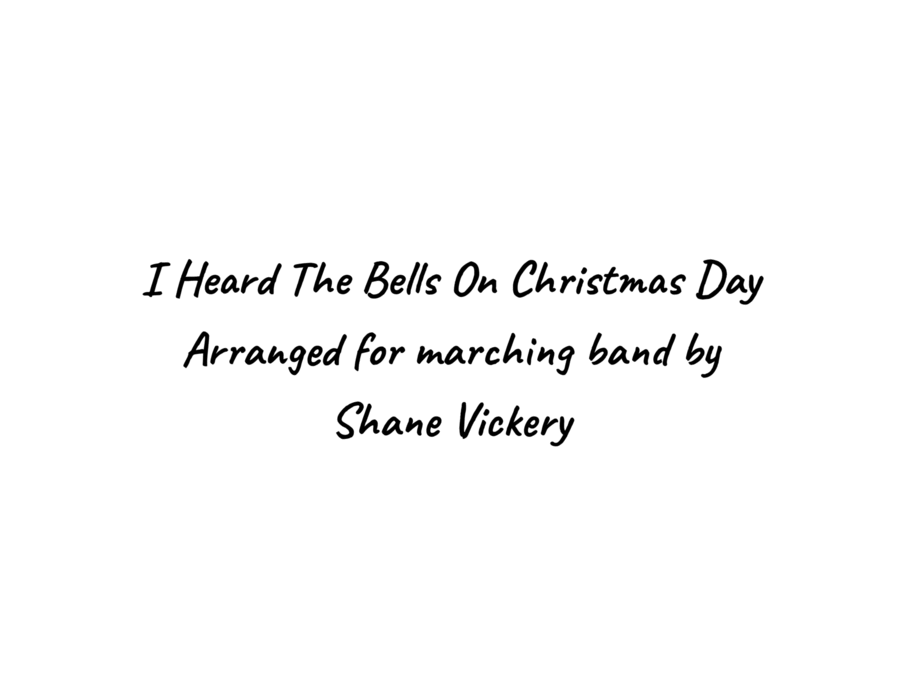 I Heard The Bells On Christmas Day Marching Band scores gallery preview page 1