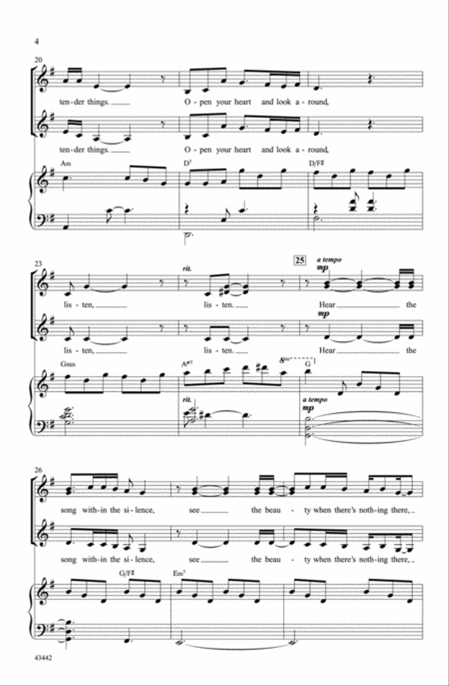 December Prayer December Prayer Choir scores gallery preview page 3