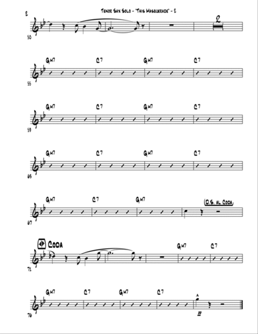 This Masquerade Jazz Ensemble scores gallery preview page 4