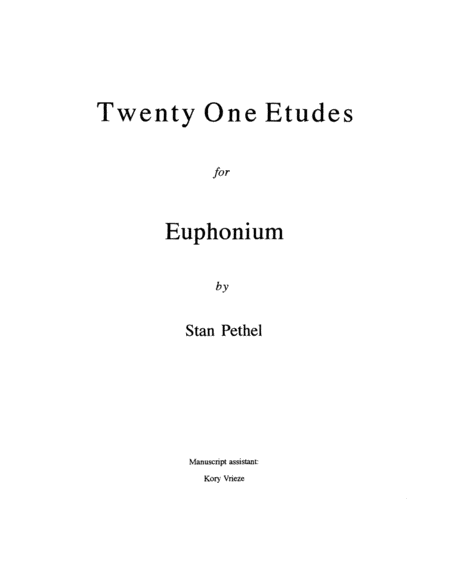 Twenty-one Etudes