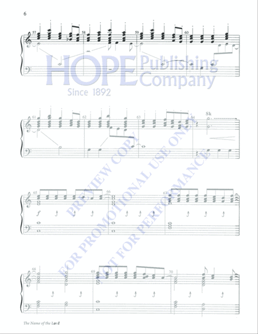 The Name of the Lord 3-Octaves scores gallery preview page 6