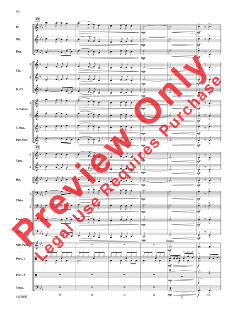 Escape from Dead Raider's Hollow Concert Band scores gallery preview page 11