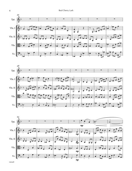 Red Cherry Lark (trumpet & string quartet) image number null